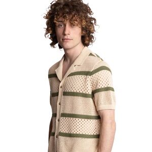 Paisley & Gray: NWT! Crochet Knit Polo Cardigan Button Down XL New with tags